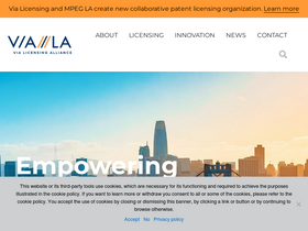 'mpegla.com' screenshot