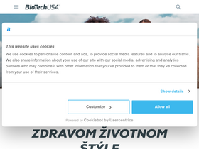 'biotechusa.sk' screenshot
