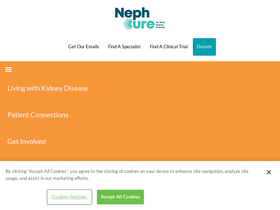 'nephcure.org' screenshot