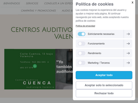 'centroauditivo-valencia.es' screenshot