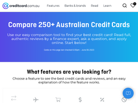 'creditcard.com.au' screenshot