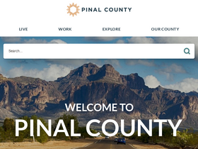 'pinalcountyaz.gov' screenshot