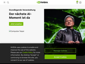 'nvidia.de' screenshot