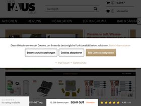 'meinhausshop.de' screenshot