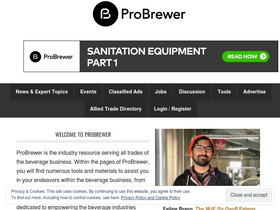 'probrewer.com' screenshot