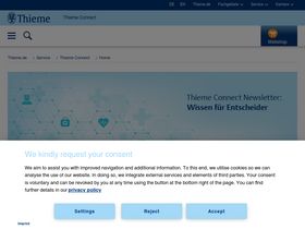 'thieme-connect.de' screenshot