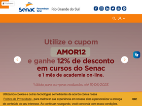 'senacrs.com.br' screenshot