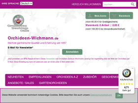 'orchideen-wichmann.de' screenshot