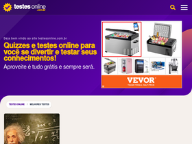 'testesonline.com.br' screenshot