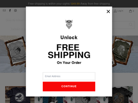 Viking Goods Company homepage screenshot