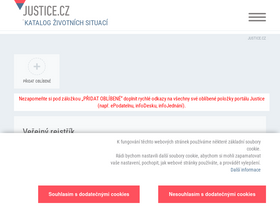 'justice.cz' screenshot