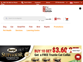 'petloverscentre.com' screenshot