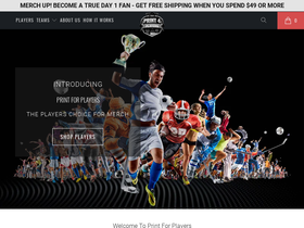 printforplayers.com homepage screenshot