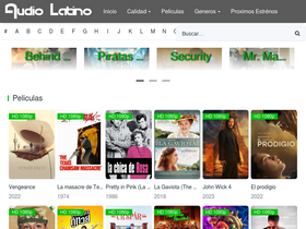 'audiolatinohd.com' screenshot