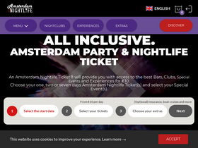 'amsterdamnightlifeticket.com' screenshot