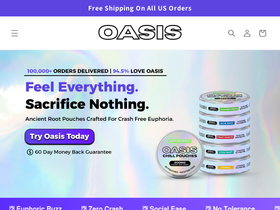 oasispouches.co homepage screenshot