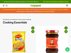 Vegspot website screenshot