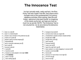 'theinnocencetest.com' screenshot