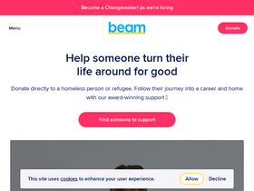 'beam.org' screenshot