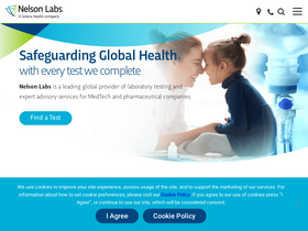 'nelsonlabs.com' screenshot