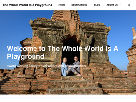 'thewholeworldisaplayground.com' screenshot