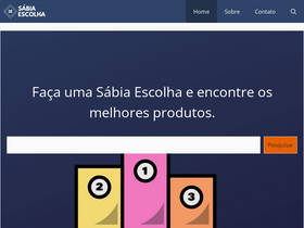 'sabiaescolha.com' screenshot