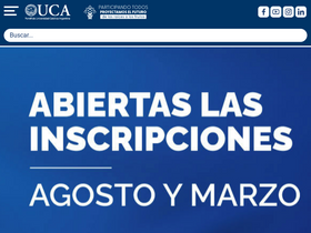 'uca.edu.ar' screenshot