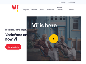 'vodafoneidea.com' screenshot