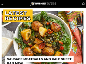 'budgetbytes.com' screenshot
