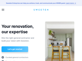 'sweeten.com' screenshot