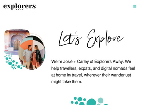 'explorersaway.com' screenshot