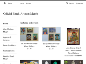 emekmerch.com homepage screenshot