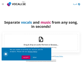 'vocali.se' screenshot