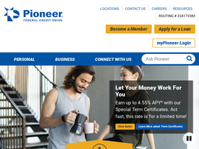 'pioneerfcu.org' screenshot