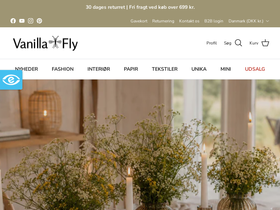 VanillaFly homepage screenshot