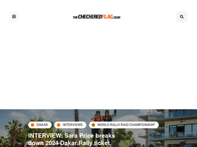 'thecheckeredflag.co.uk' screenshot