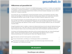 'gesundheit.de' screenshot