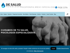 'desaludpsicologos.es' screenshot