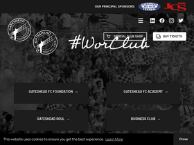 'gateshead-fc.com' screenshot