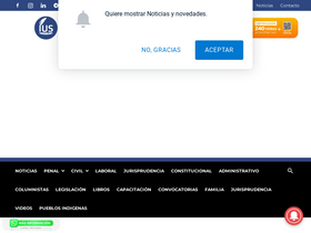 'iuslatin.pe' screenshot