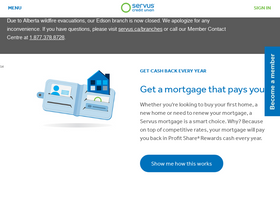 'servus.ca' screenshot