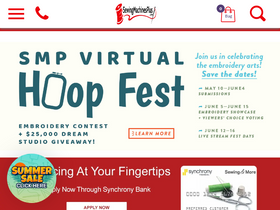 'sewingmachinesplus.com' screenshot