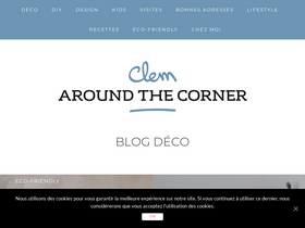 'clemaroundthecorner.com' screenshot