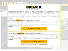 'jeuxactu.com' screenshot