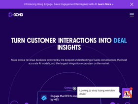 'gong.io' screenshot