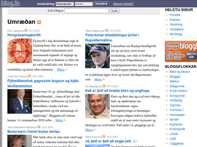 'svavaralfred.blog.is' screenshot