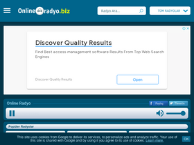 'onlineradyo.biz' screenshot