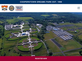 'cooperstowndreamspark.com' screenshot