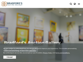'bradfordsauction.com' screenshot