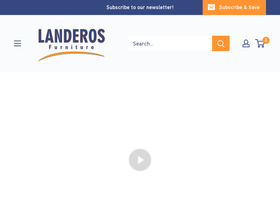 landerosfurniture.com homepage screenshot